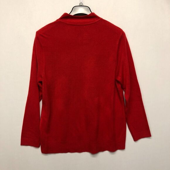 Napa Valley Women Long Sleeve Mock Neck Sweater Size 1X Red M148 -19 - Picture 11 of 13